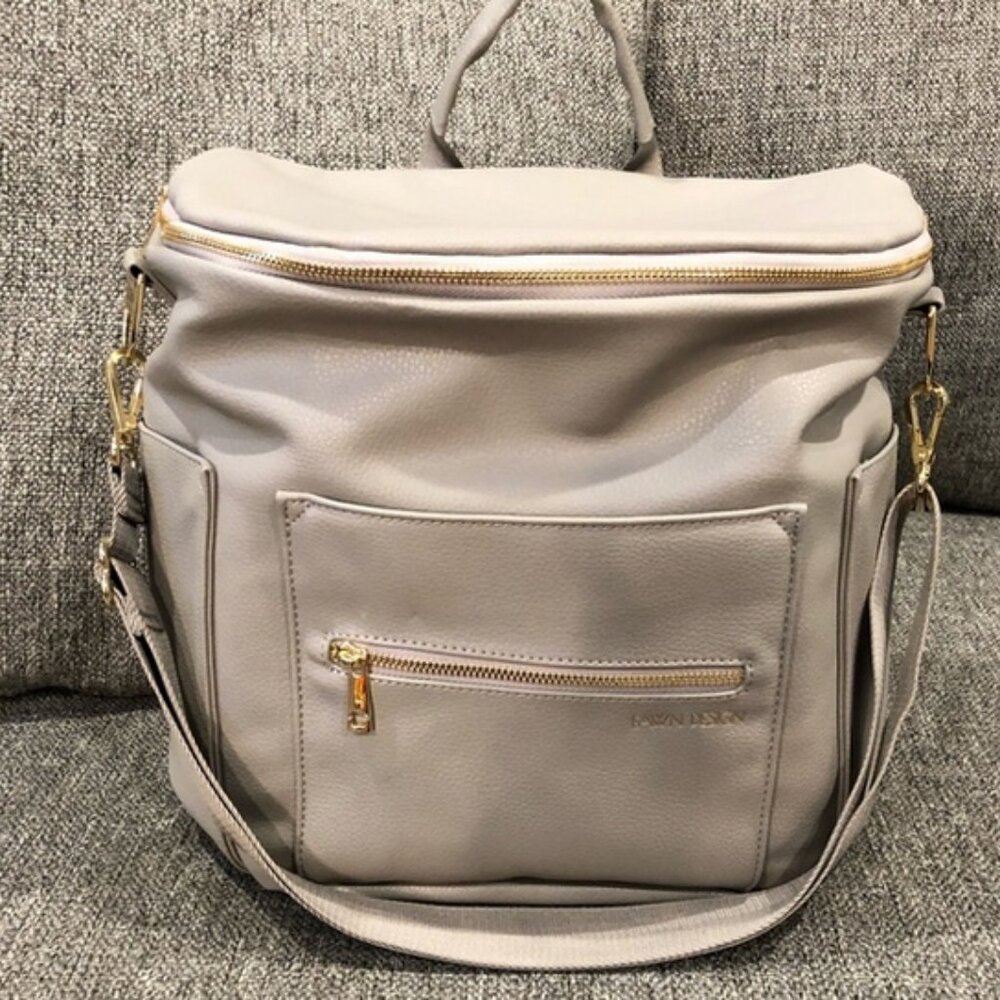 NWOT** Fawn Design The Original Diaper Bag - Gray
